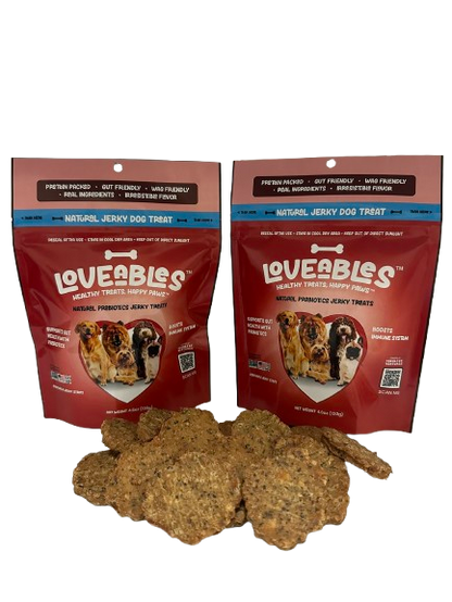 Loveables  NATURAL PROBIOTICS JERKY TREATS