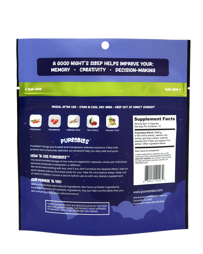 Pureables™ All-Natural Sleep Veggie Capsules