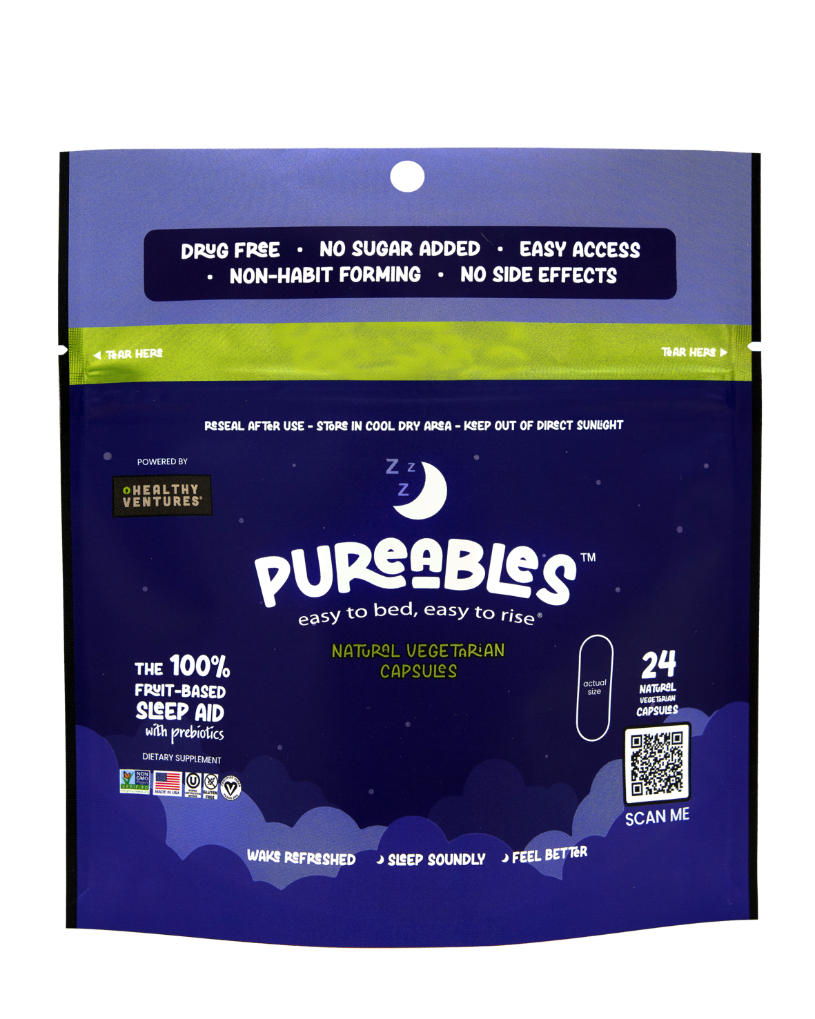 Pureables™ All-Natural Sleep Veggie Capsules